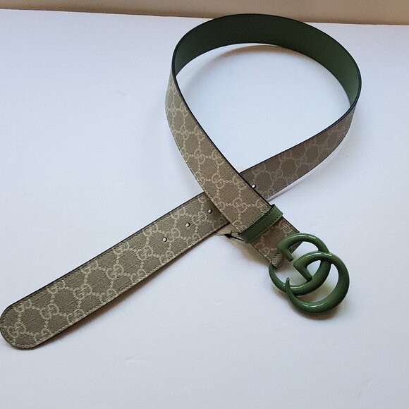 NWT Gucci GG Marmont GG print wide belt - size 85-34 - Picture 3 of 7